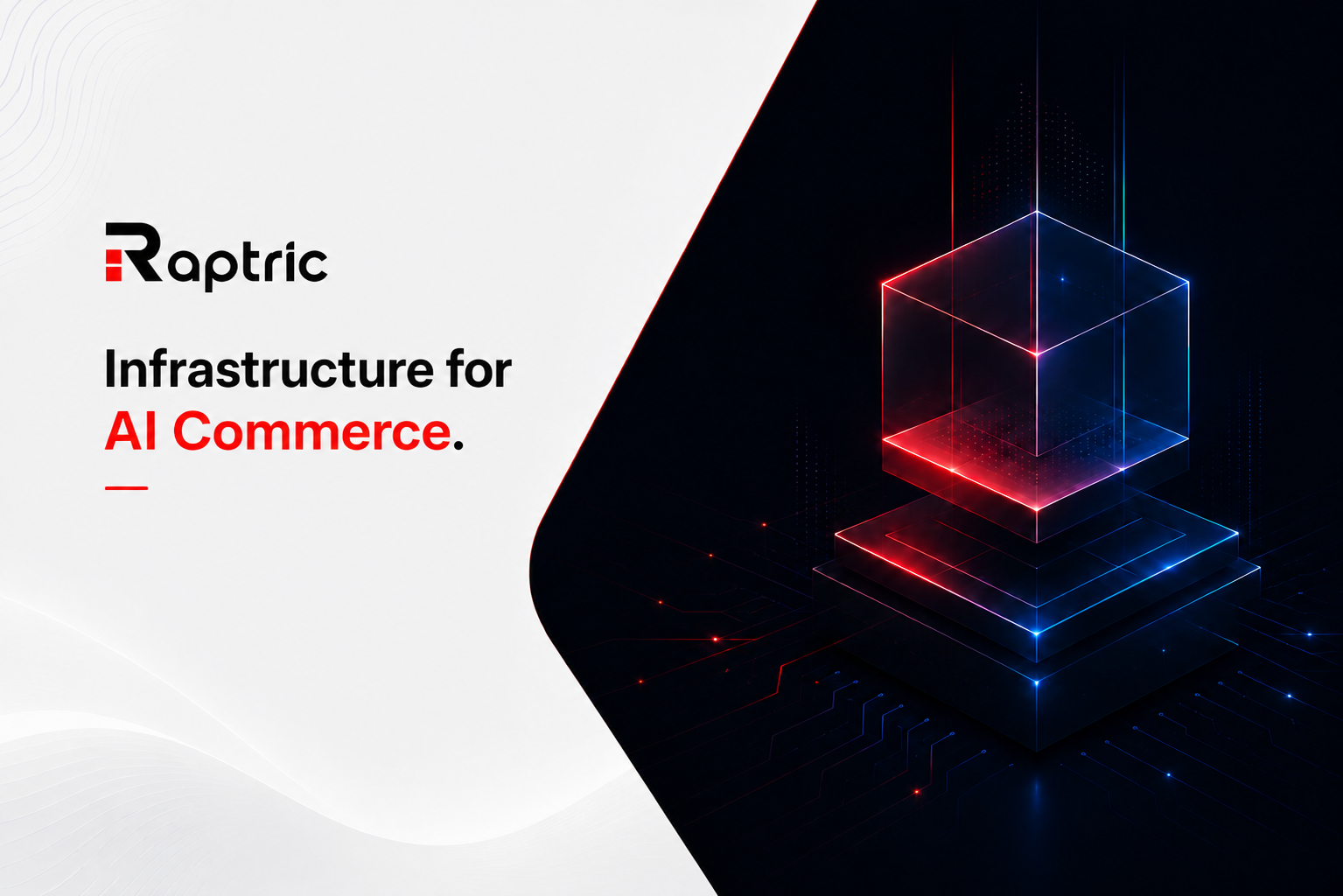 Raptric coming soon landing page mockup